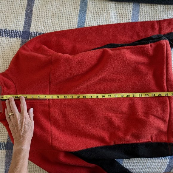 GAP red-black 1/4-zip Fleece Sweatshirt Men’s M - Picture 10 of 12
